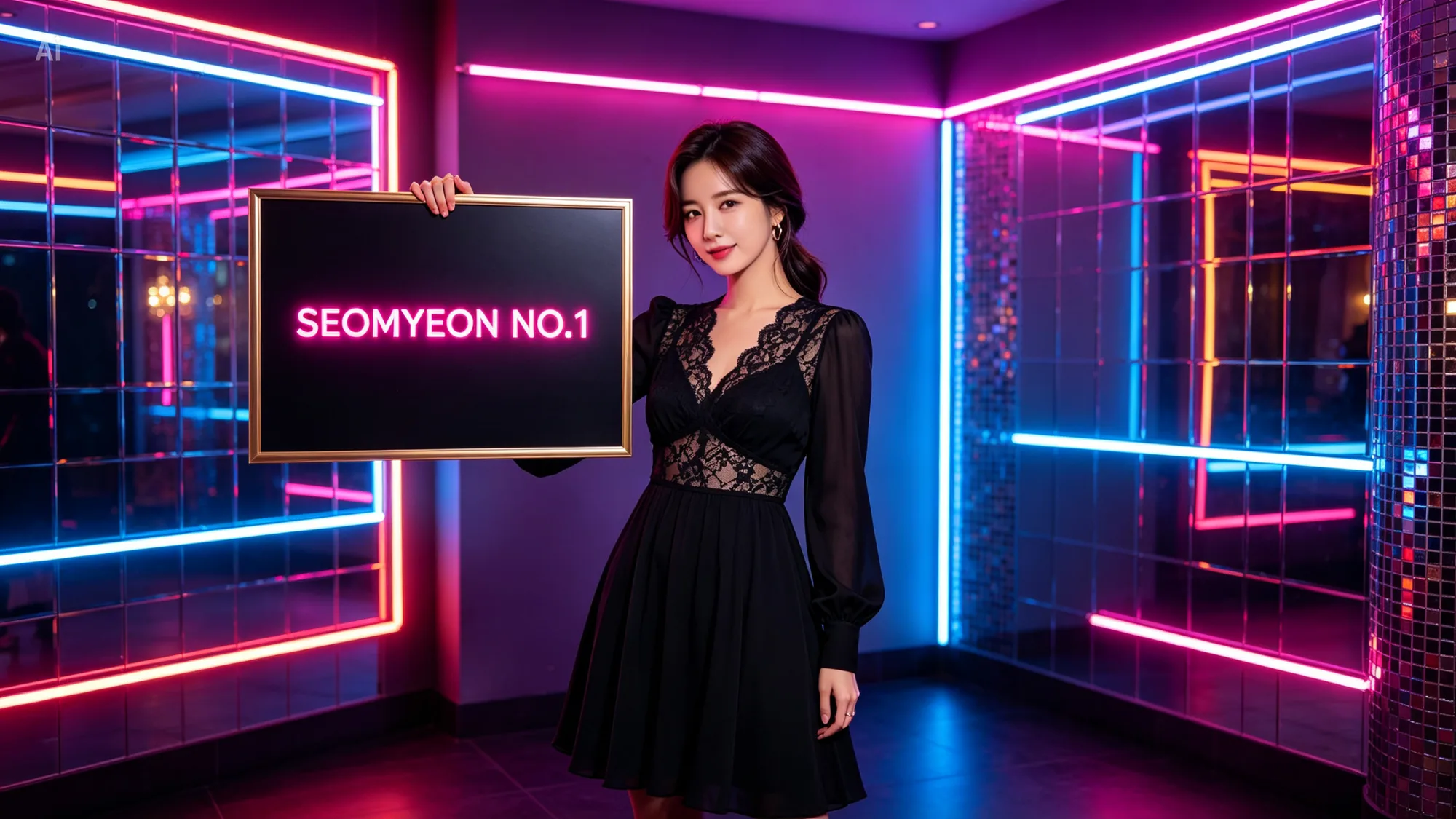 서면하이퍼블릭 네온 조명 룸 인테리어
